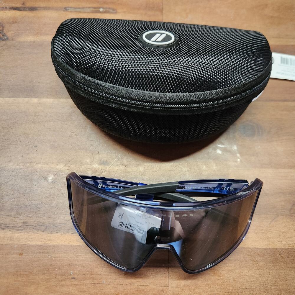 Blenders Polarized Sunglasses –Wrap-Around Lens – 100% UV Protection Blue - Picture 9 of 11